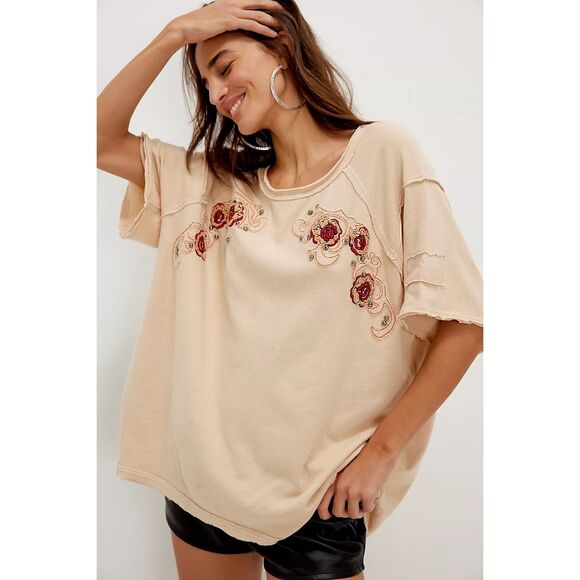 Free People We The Free Harper Tee Size S - Picture 1 of 9